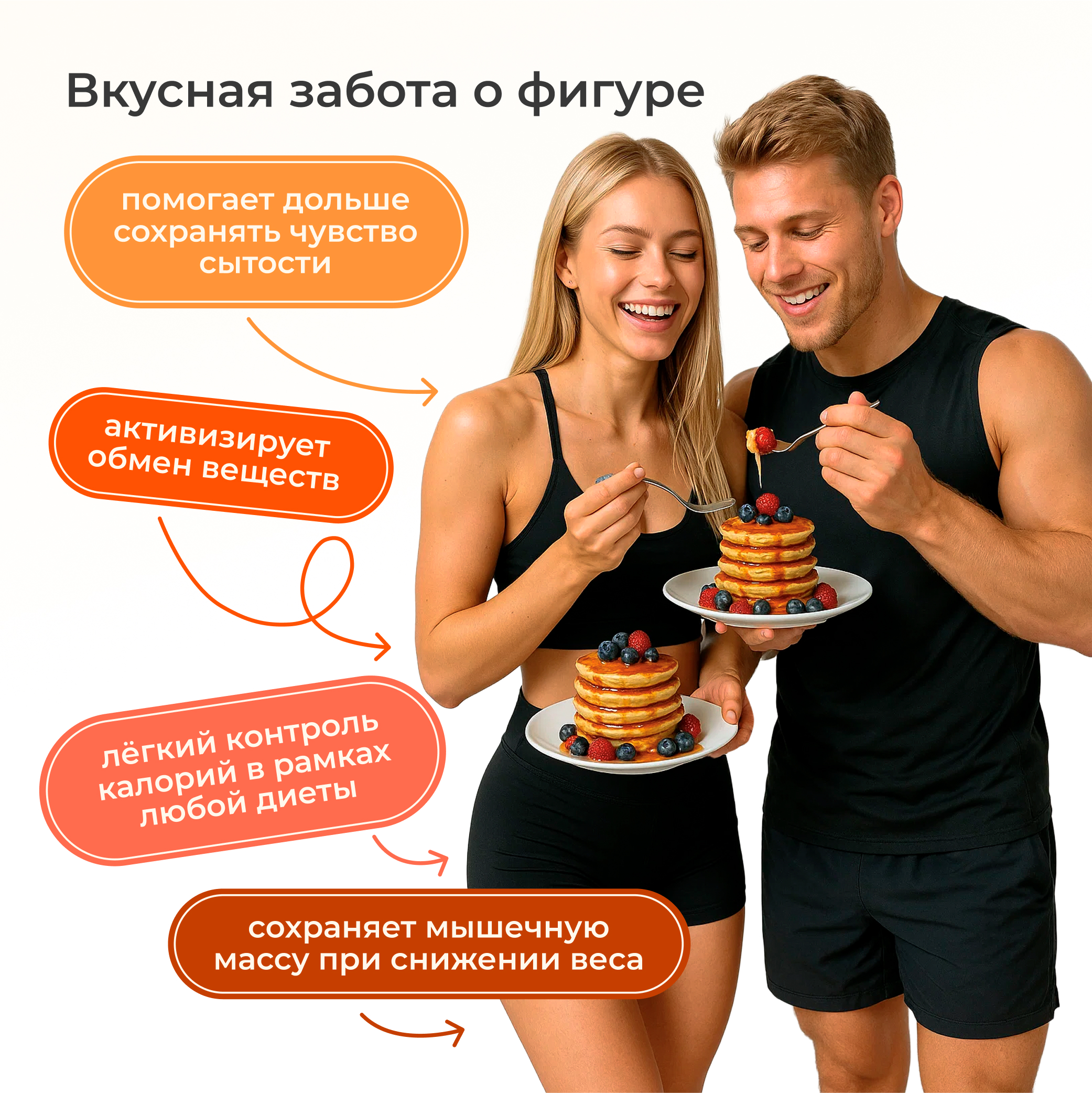 Протеиновая смесь для вафель и панкейков LeafToGo классический вкус, 450 г - фото 3