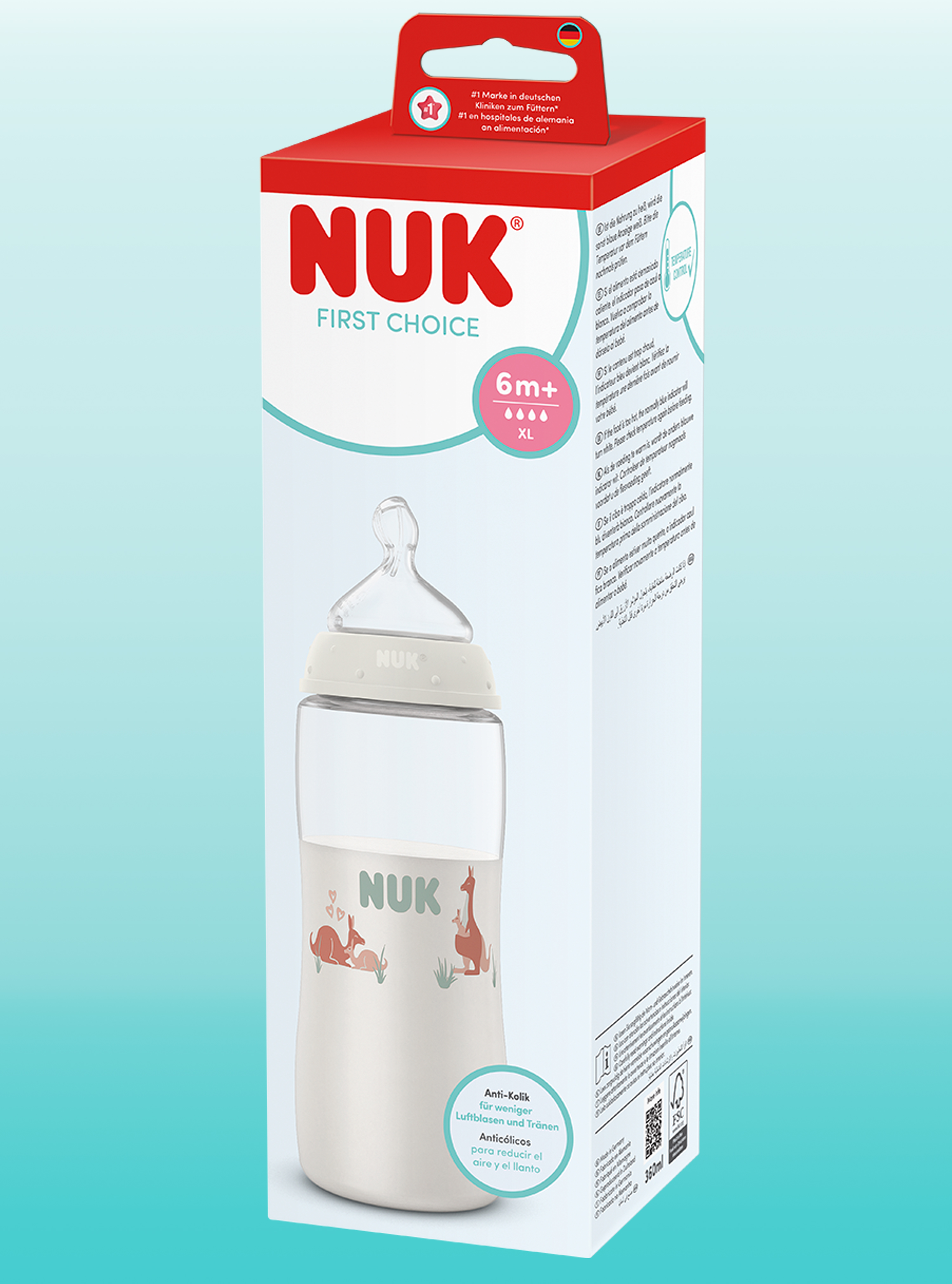 Бутылочка Nuk First Choise 360 мл 1 шт. - фото 2