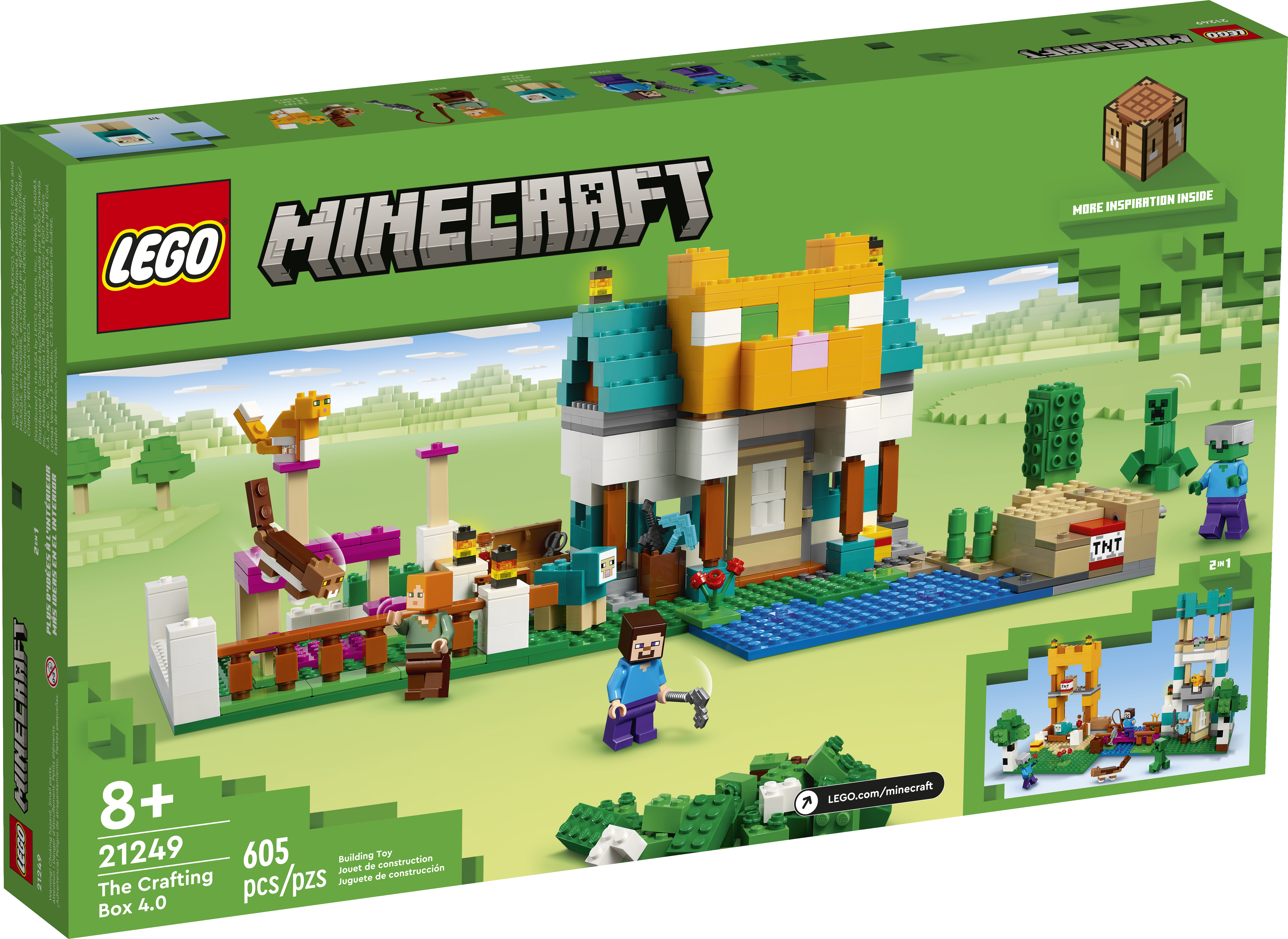 Конструктор LEGO Minecraft The Crafting Box 605 дет. - фото 5