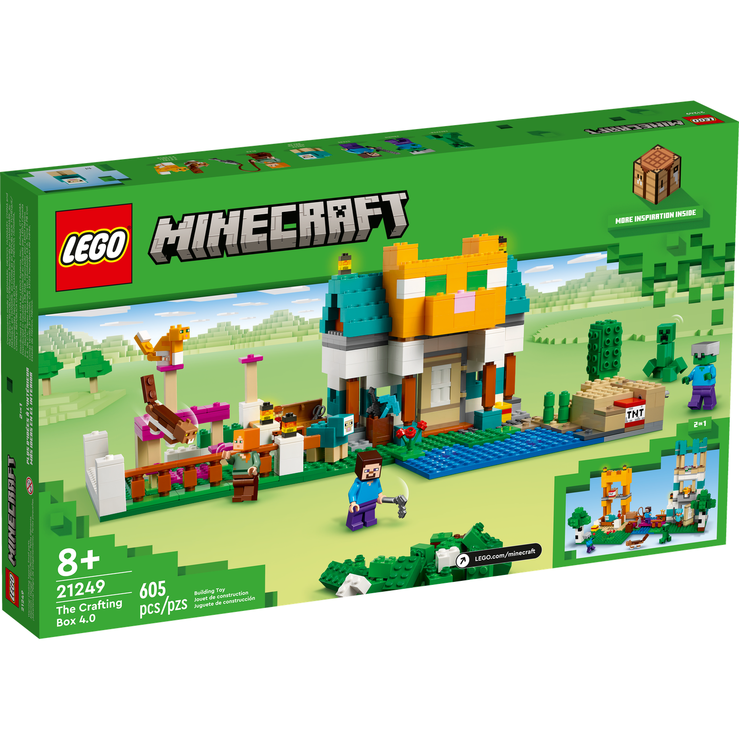 Конструктор LEGO Minecraft The Crafting Box 605 дет. - фото 5