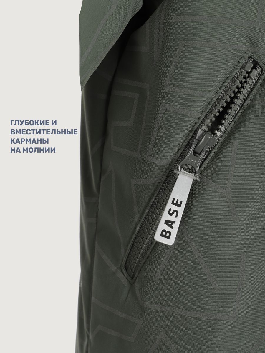 Куртка и брюки BASE by NIKASTYLE б7з10925 хаки/черный - фото 12