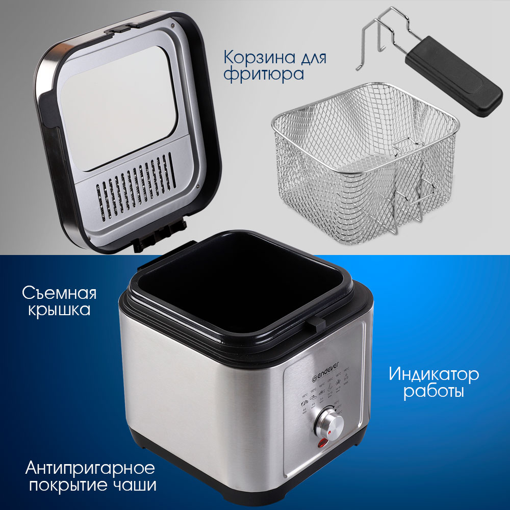 Фритюрница электрическая ENDEVER AG-3501 - фото 4