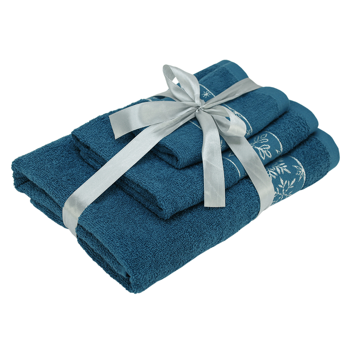 Полотенце BRAVO Снежинки 30*50+50*70+70*130 3 шт. - фото 1