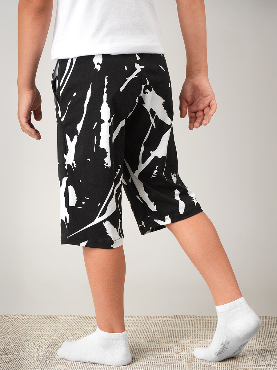 Шорты HappyFox HF037SPкляксы.черный.белый - фото 5
