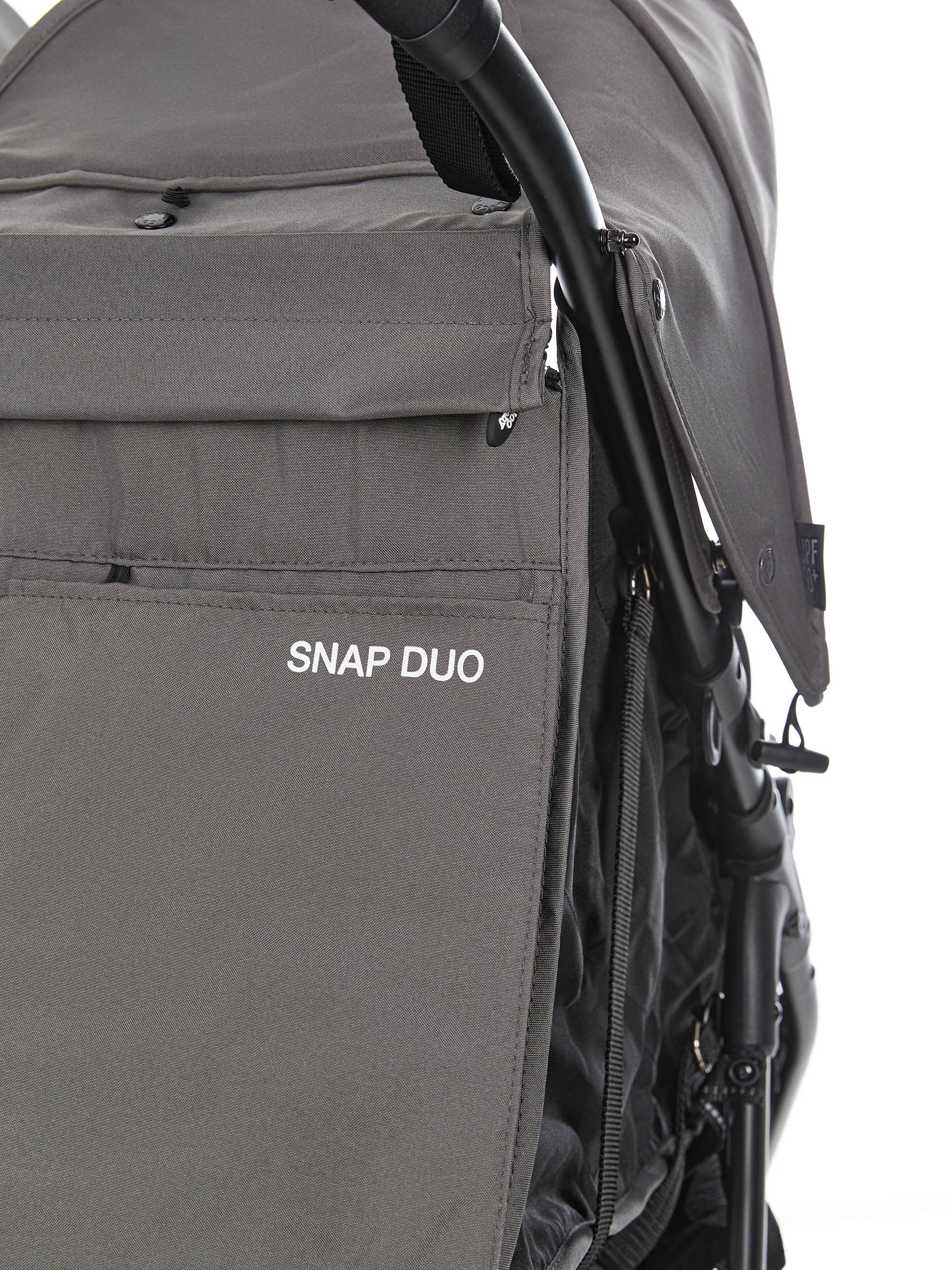 Коляска прогулочная для двойни Valco baby Snap Duo Flatt Matt серый - фото 17