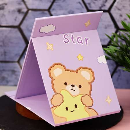 Зеркало настольное для макияжа iLikeGift STGR bunny purple