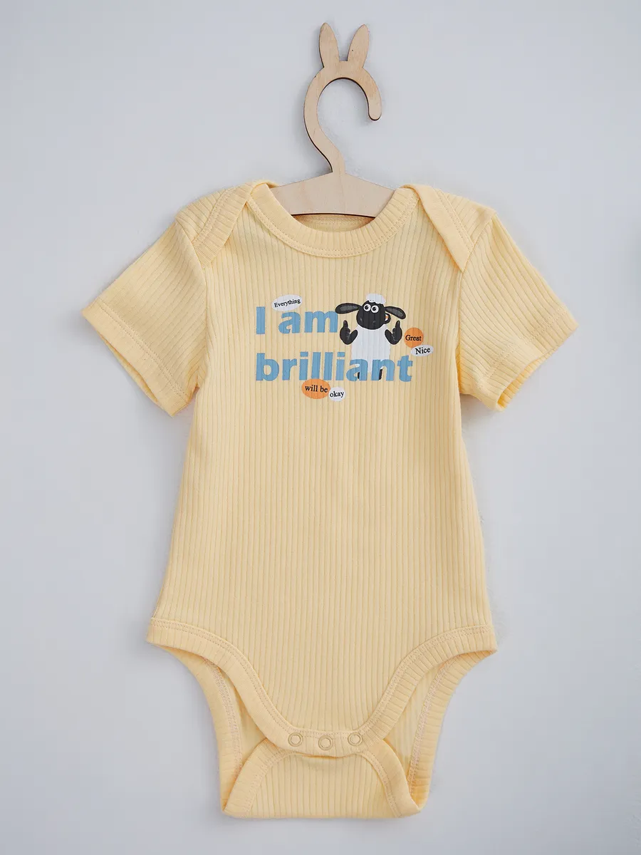 Боди 2 шт Mark Formelle (Марк Формэль) 13015-2/абрикосовый щербет +звездочки на сером - фото 11