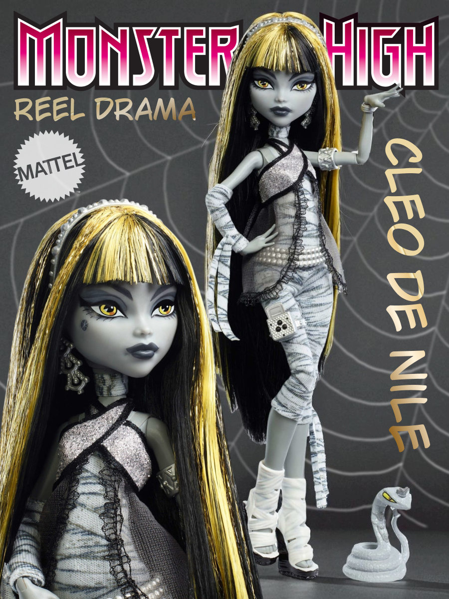 Кукла модельная Monster High Reel Drama JDR65 Клео де Нил высота 27 см JDR65 - фото 1