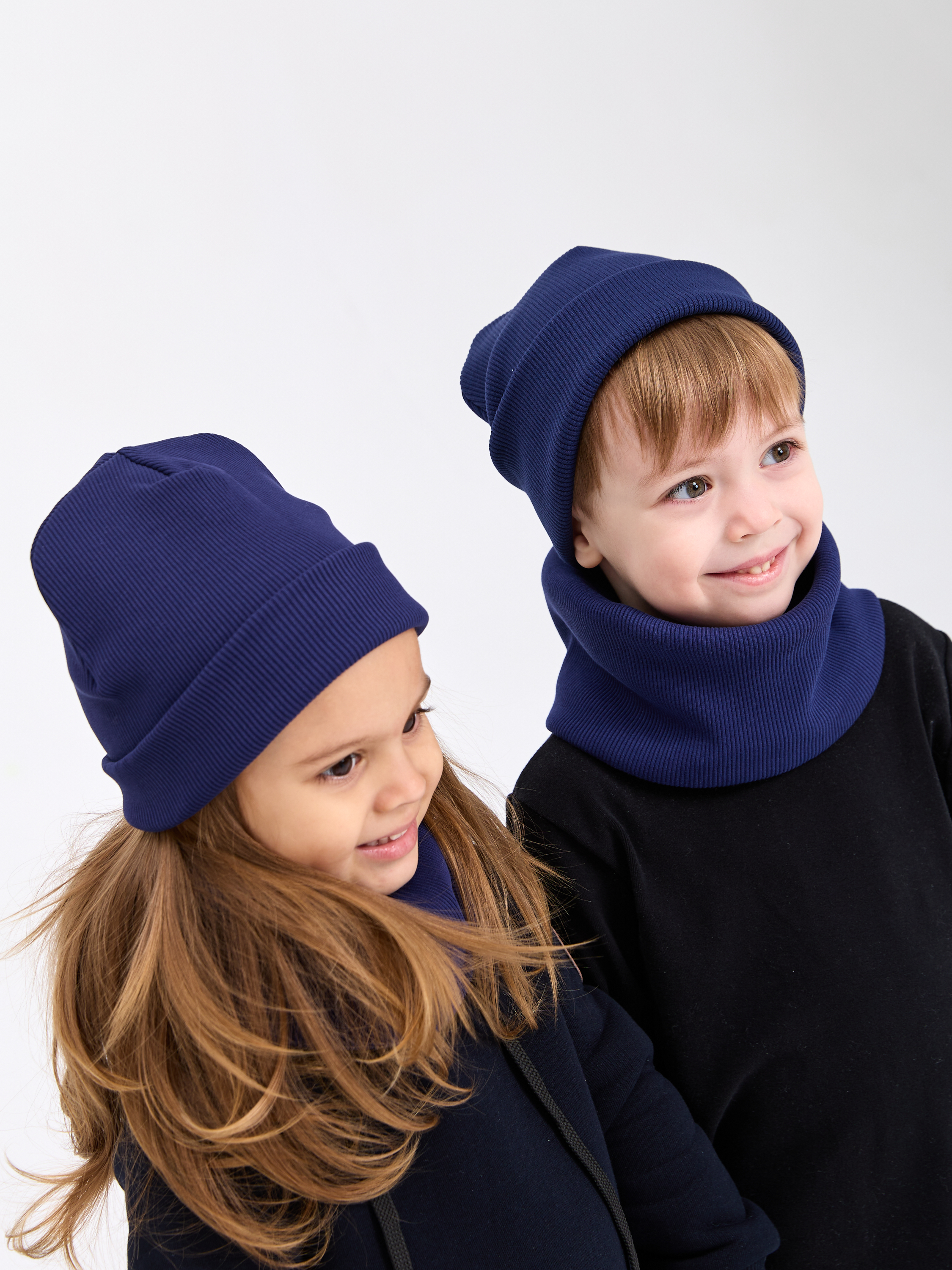 Шапка и снуд Лапушка 0258 тёмно-синий - фото 12