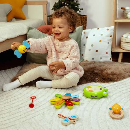 Игрушка музыкальная Hape аксессуар, кастаньеты, ксилофон, бубен