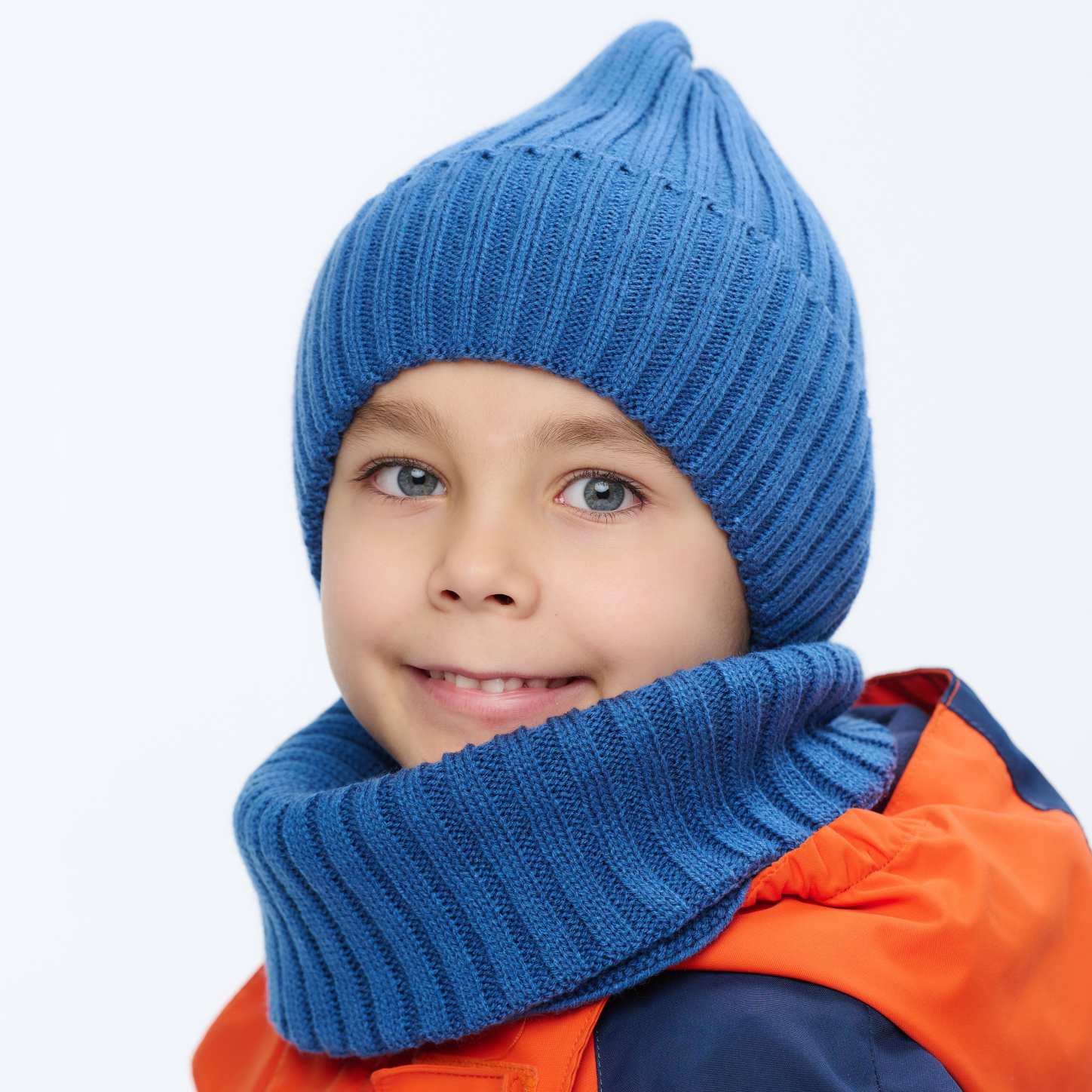 Шапка и снуд KUBRIO NYC-H-35-pumpk-blue - фото 3