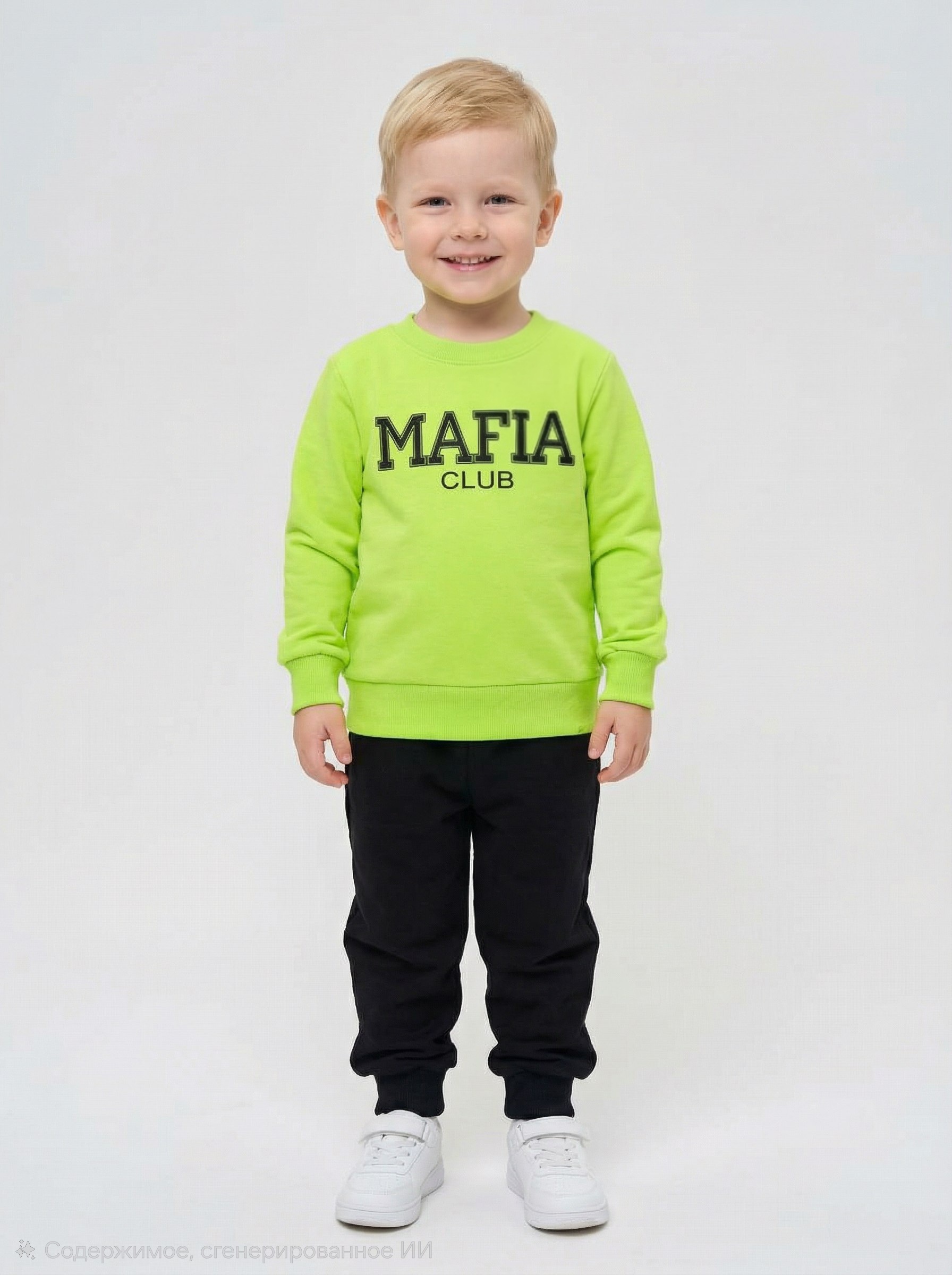 Изображение товара Спортивный костюм для девочек и мальчиков VGtrikotazh 104 без начеса