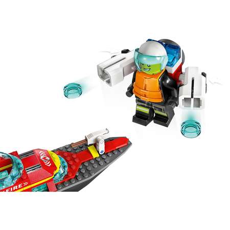 Конструктор LEGO City Пожарно-спасательная лодка блочный