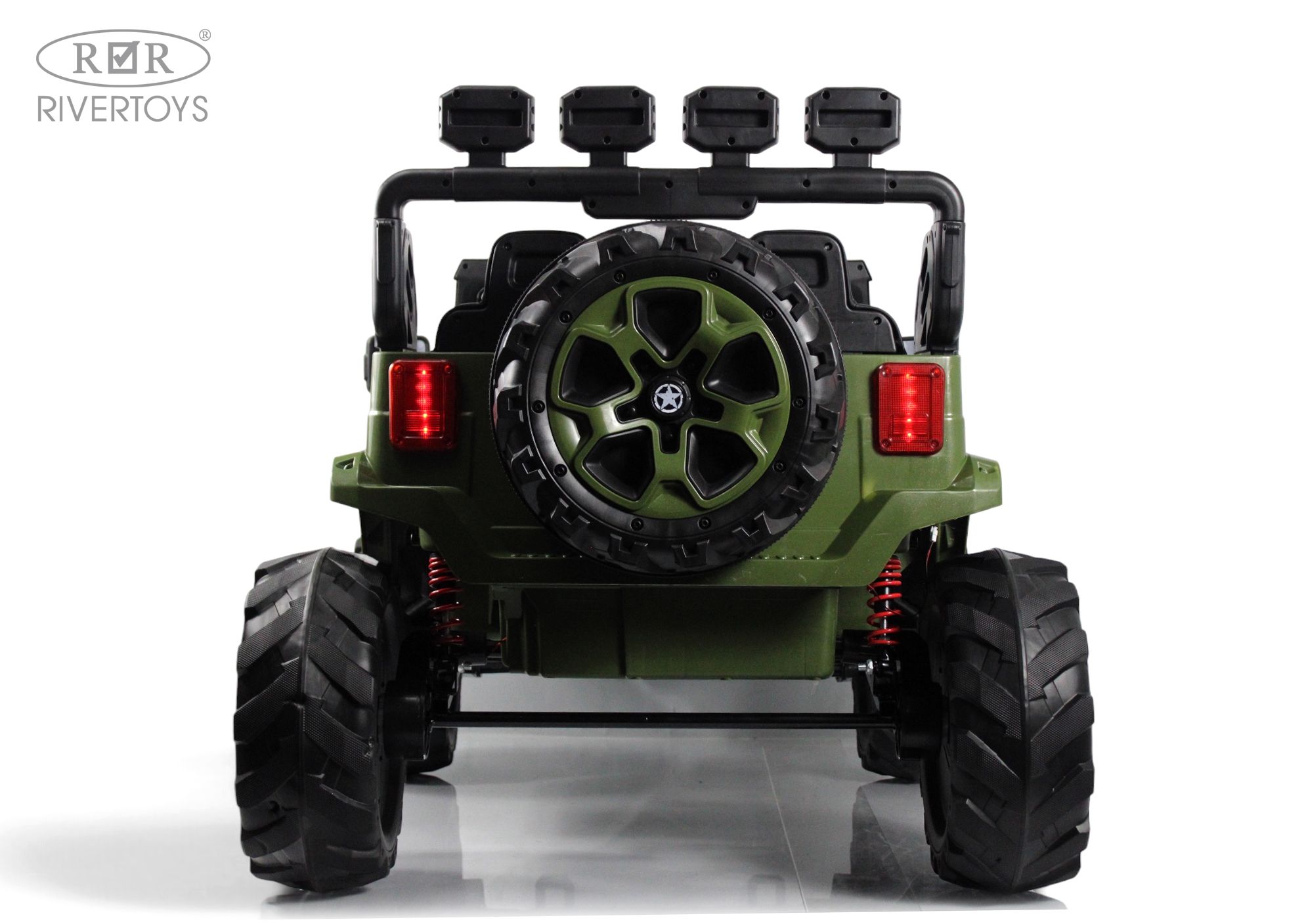 Электромобиль RIVERTOYS М707БХ Green С пультом ДУ - фото 5