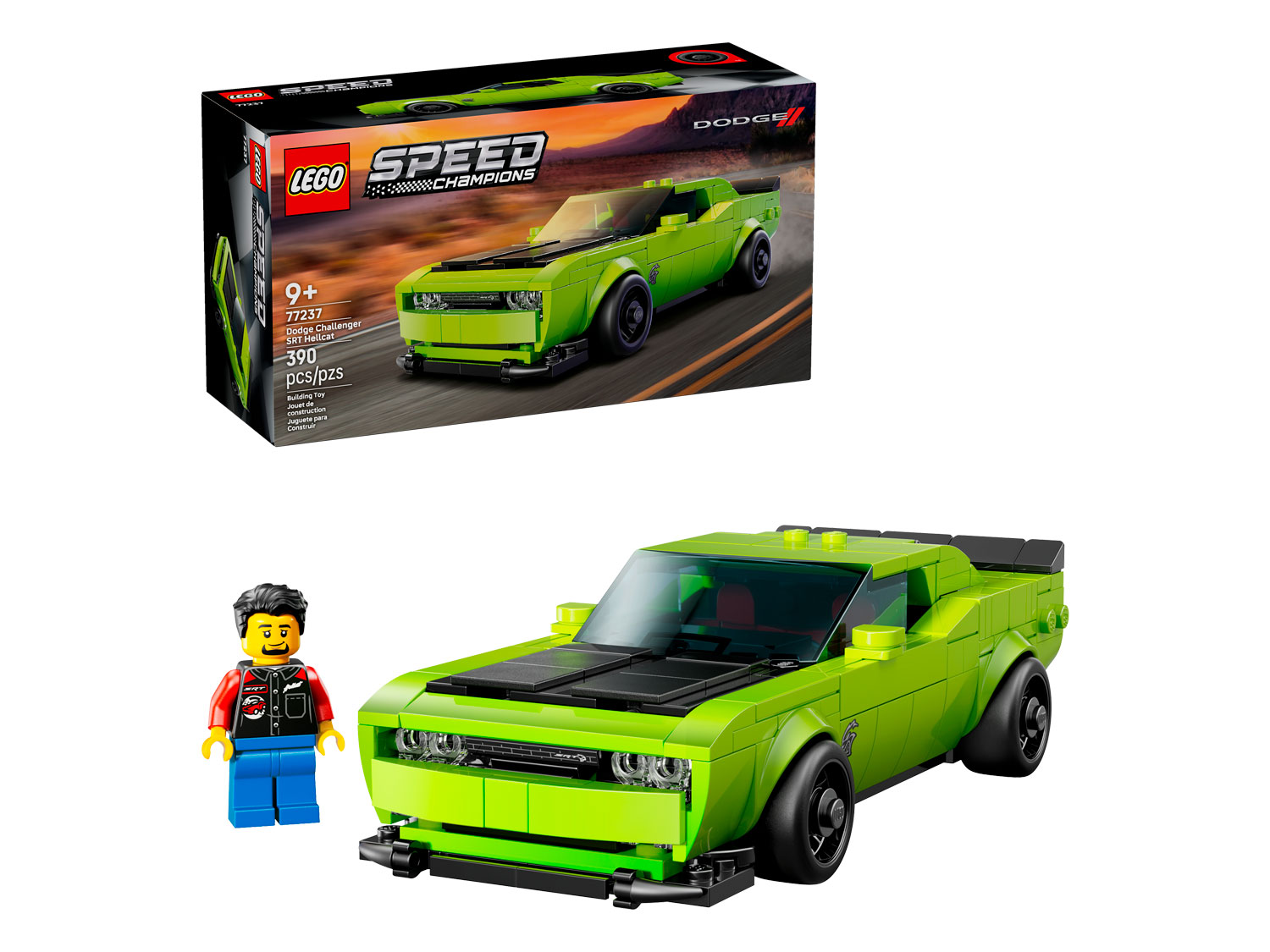 Конструктор LEGO Speed Champions Dodge Challenger SRT Hellcat 390 дет. - фото 1