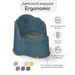 Горшок детский с крышкой Amarobaby Ergonomic бирюзовый
