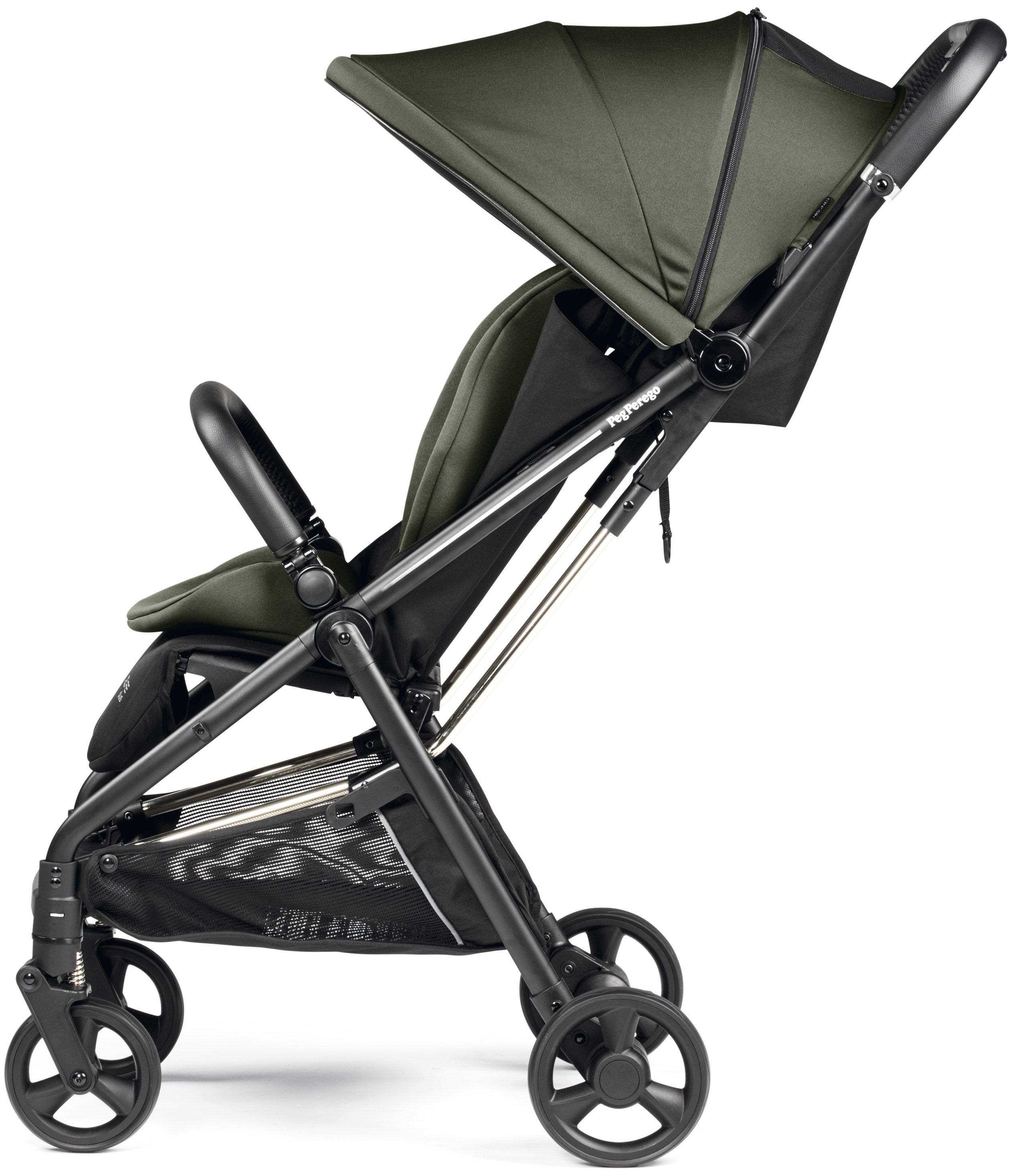 Коляска прогулочная Peg-Perego Selfie Plus зеленый - фото 11