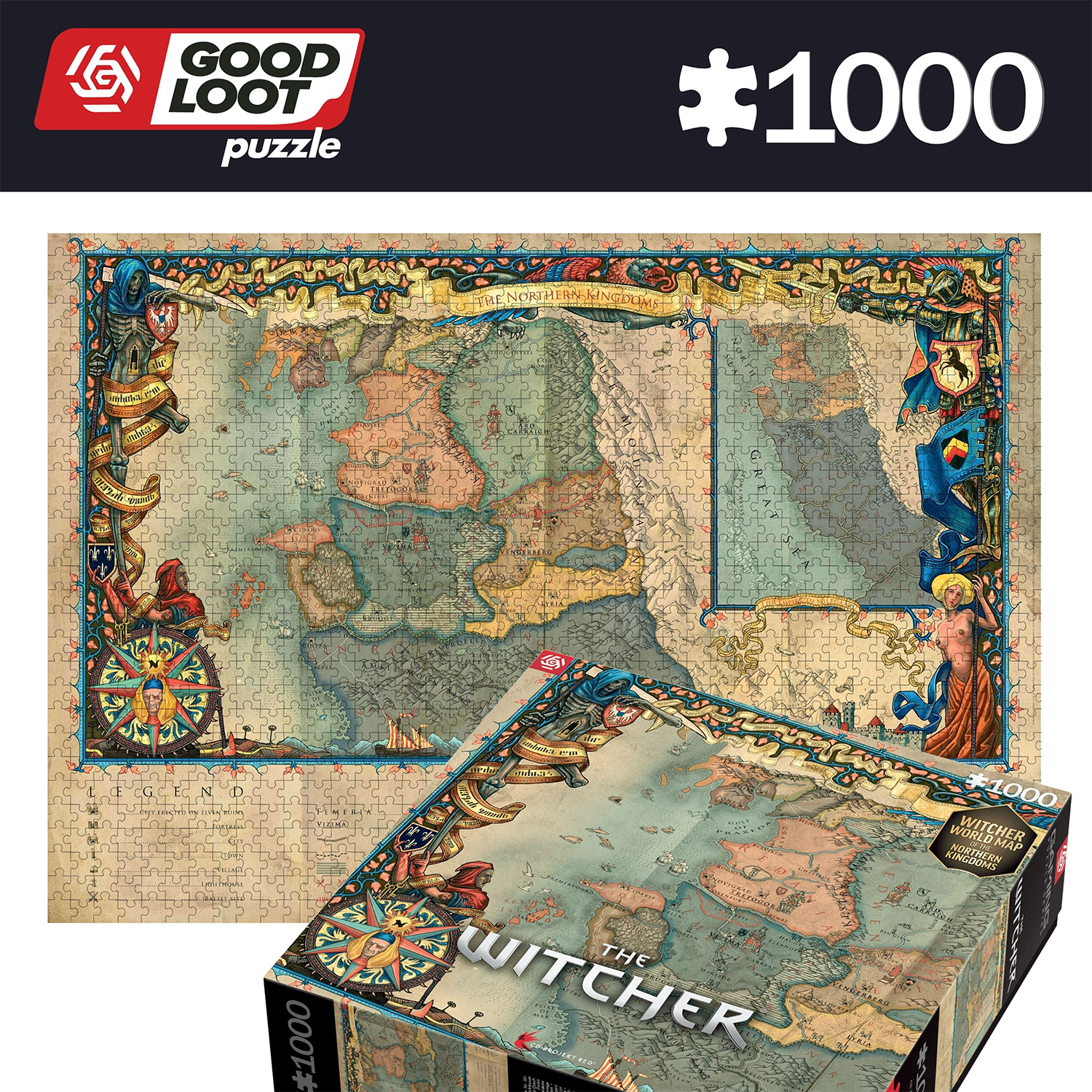 Пазл Good Loot The Witcher 3 The Kingdoms классический - фото 5