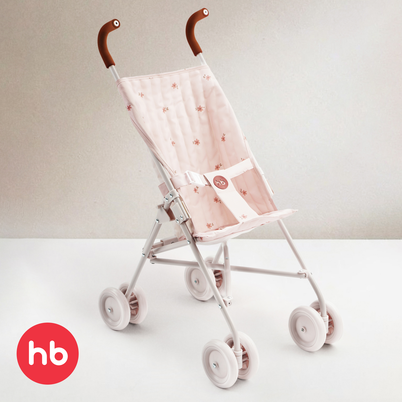 Коляска-трость для кукол Happy Baby в ассортименте 331970_pink (flowers) - фото 1