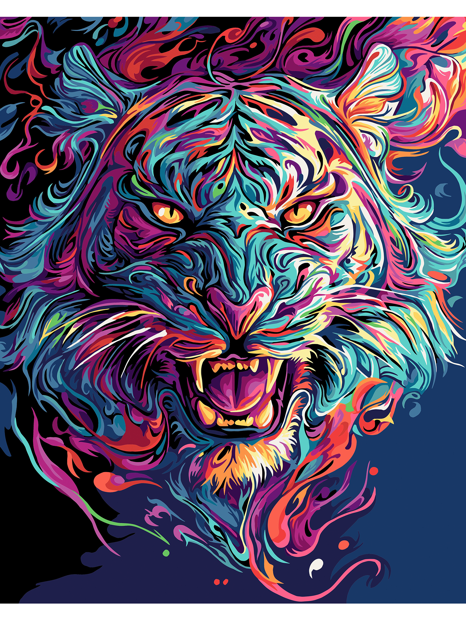 Картина по номерам Art on Canvas Дух тигра в ассортименте - фото 2