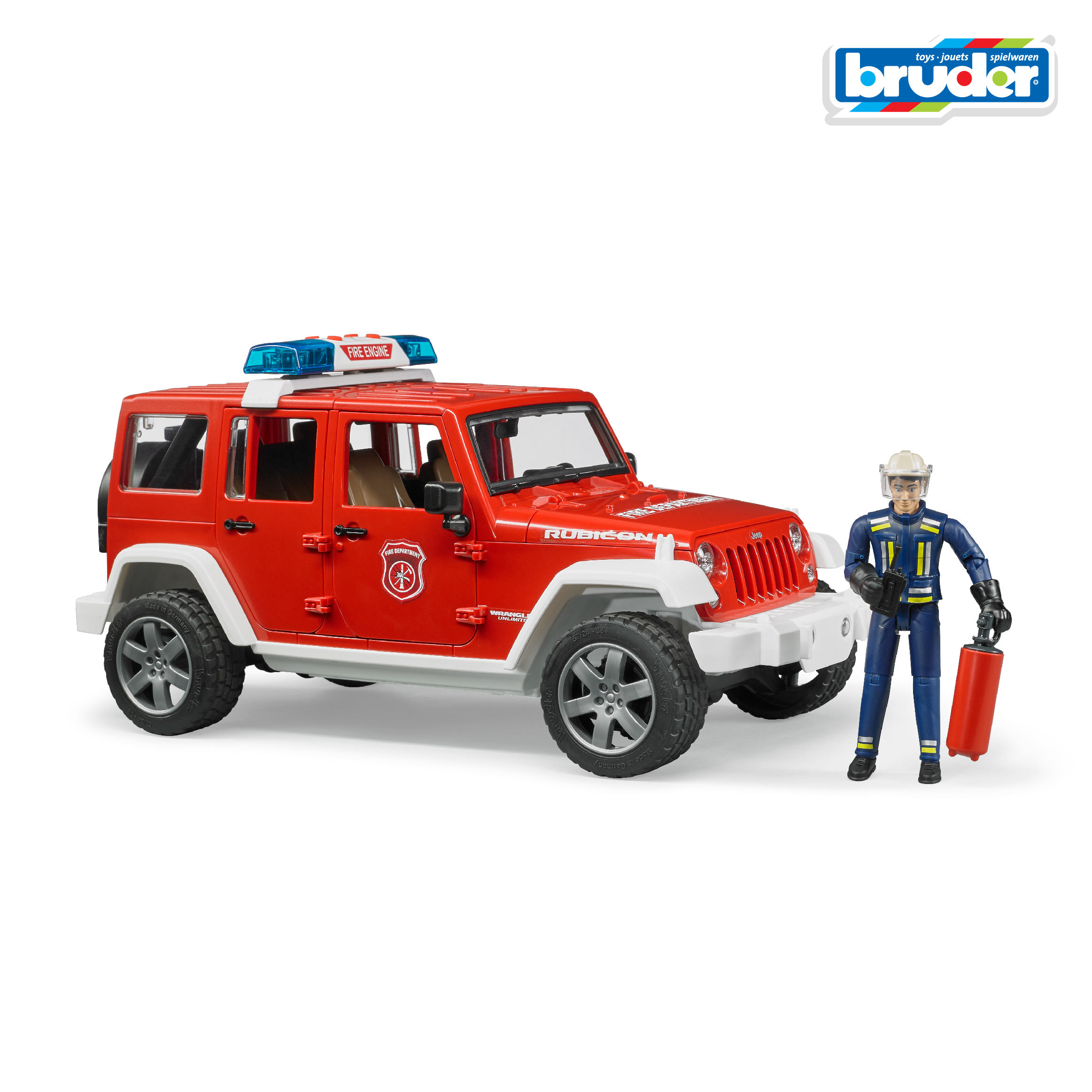 Внедорожник Bruder Jeep Wrangler Unlimited Rubicon 1:16 02-528 - фото 2