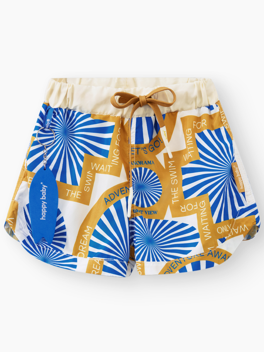 Шорты плавательные Happy Baby 50647-1_blue-brown (illusion) - фото 1