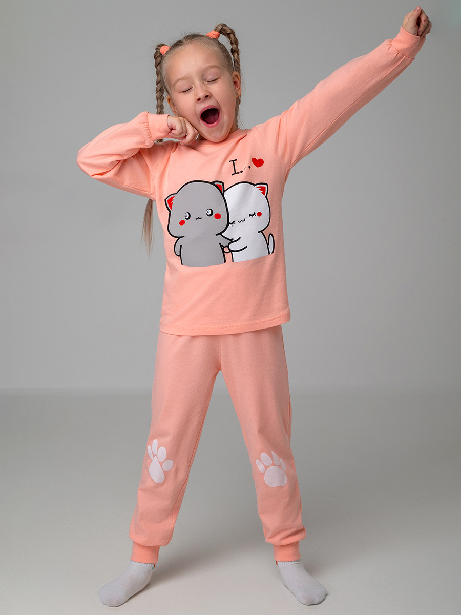 Пижама BONITO KIDS BK0976PJDперсиковый - фото 3