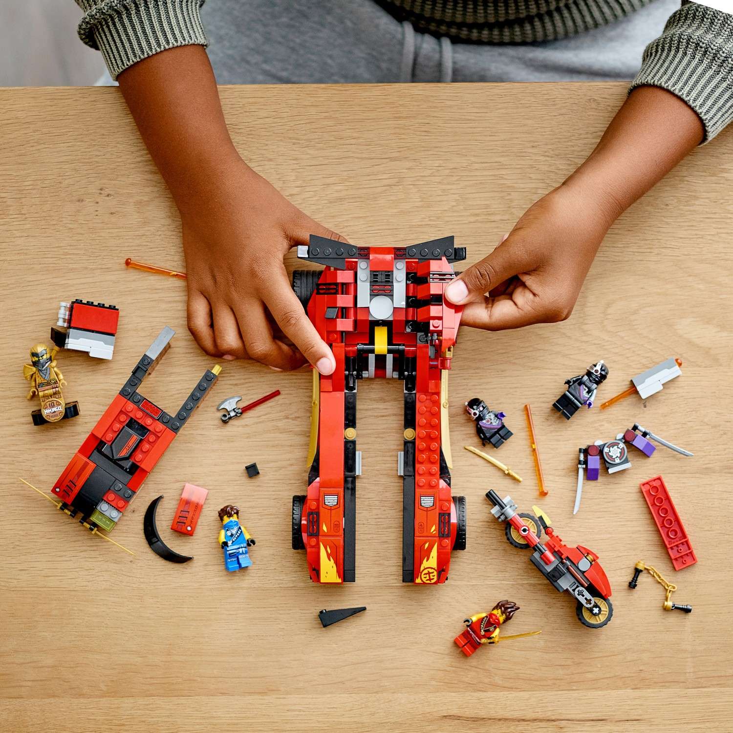 Конструктор LEGO NINJAGO Ниндзя-перехватчик блочный - фото 10