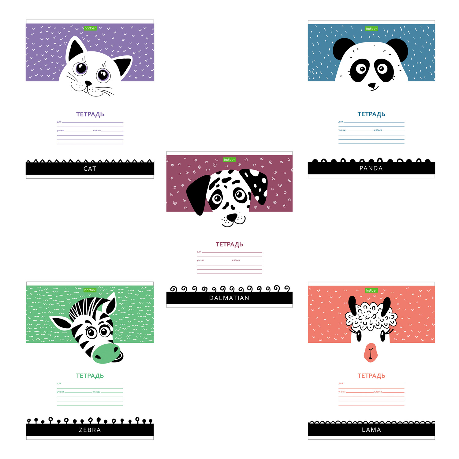 Тетрадь Hatber клетка 12 лист. в ассортименте - фото 1