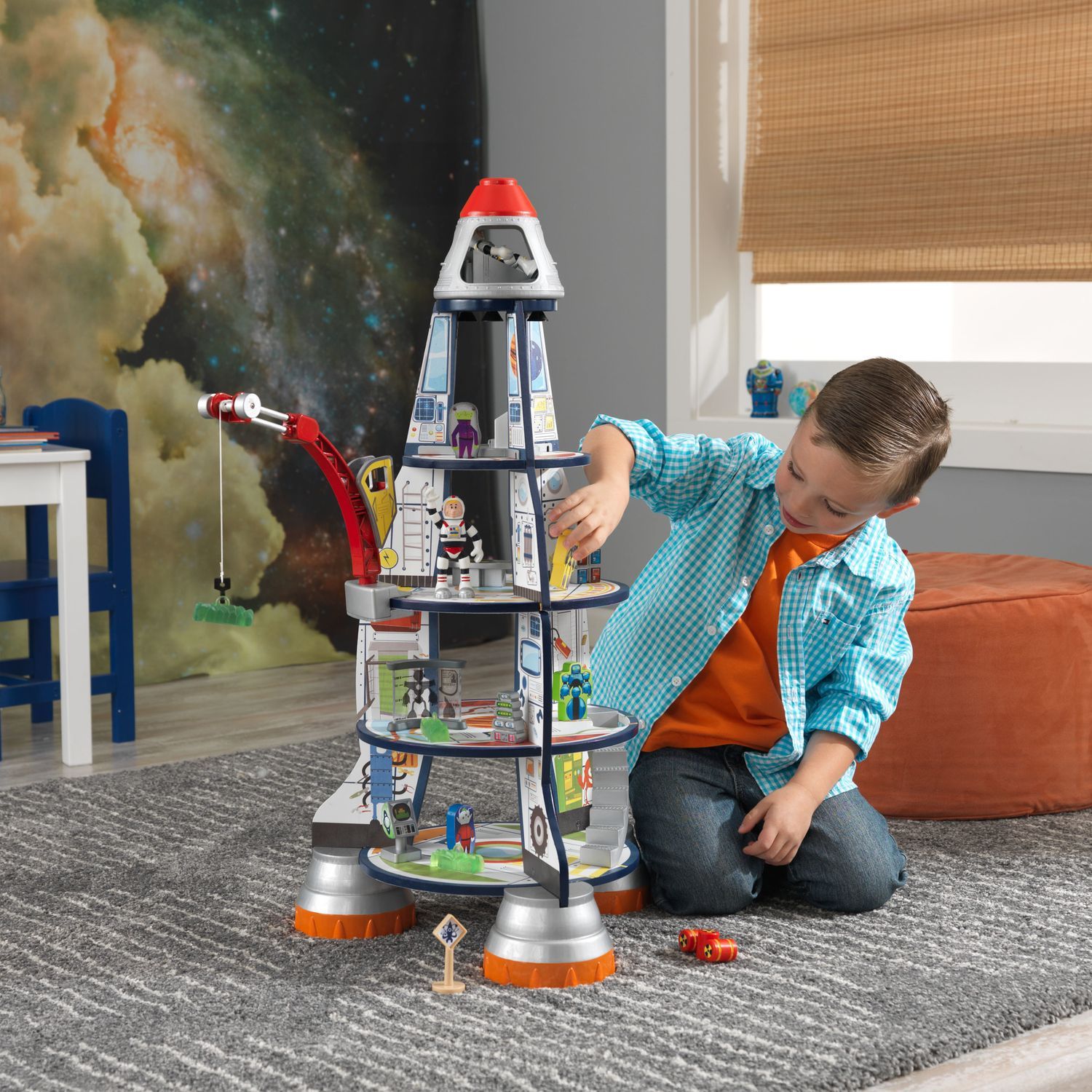 Конструктор KidKraft Космический корабль деревянный - фото 4