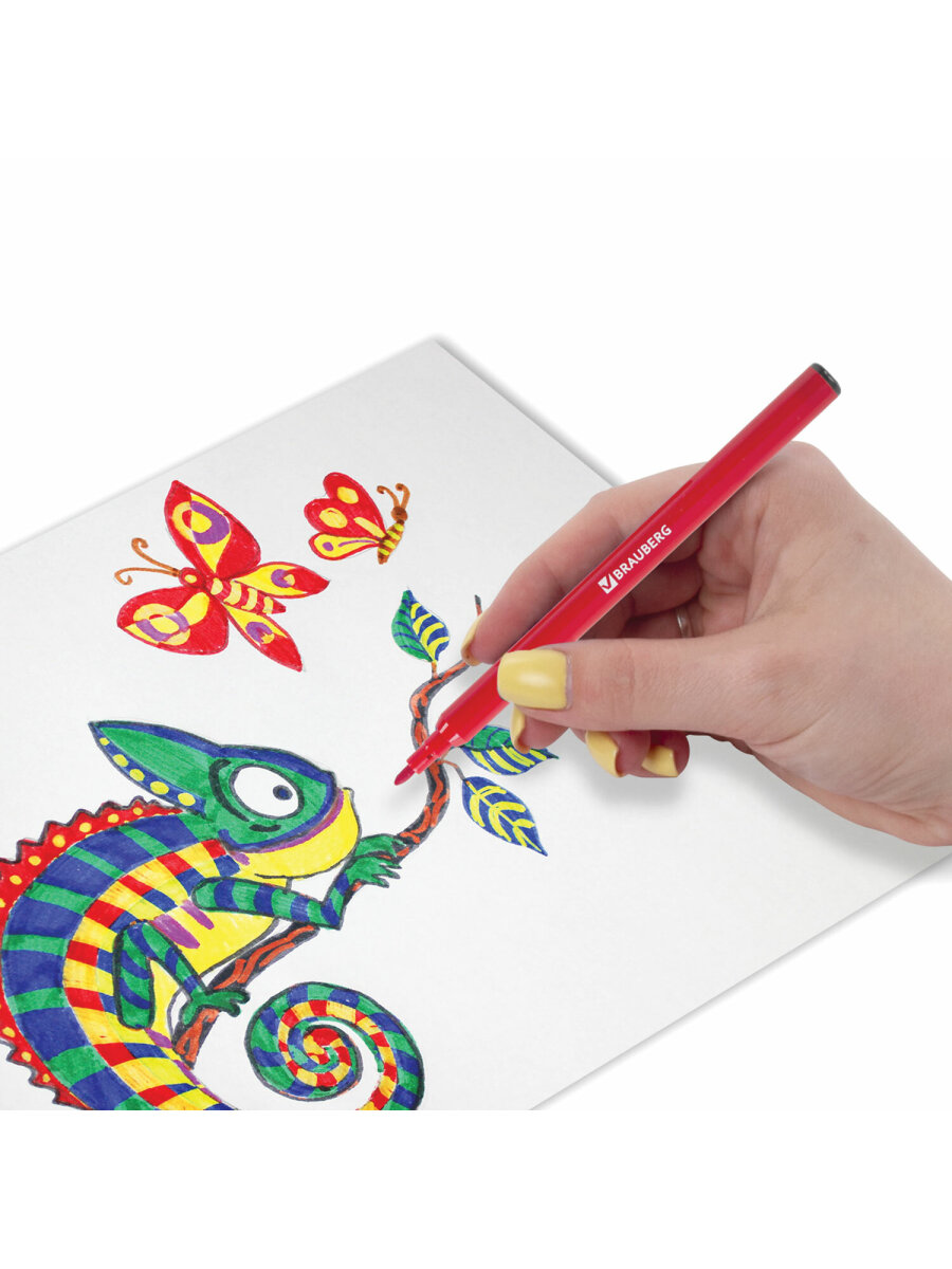 Фломастеры Brauberg 1 цв. - фото 12