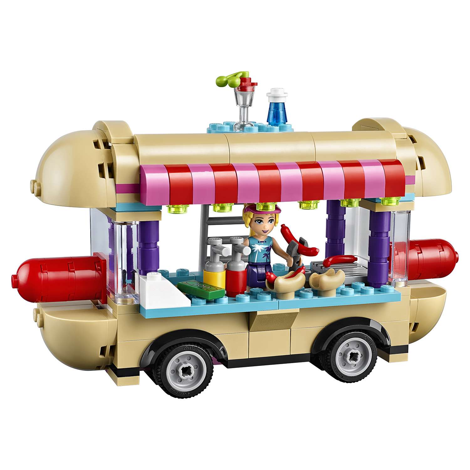 Конструктор LEGO Friends Фургон с хот-догами блочный - фото 13