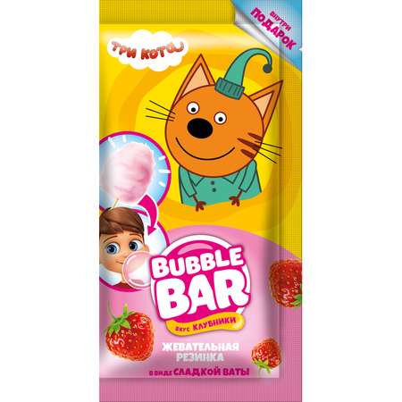 Жевательная резинка Bubble Bar в виде сладкой ваты с подарком 5г