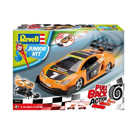 Сборная модель Revell Гоночный автомобиль Junior kit Pull Back Racing Car оранжевый