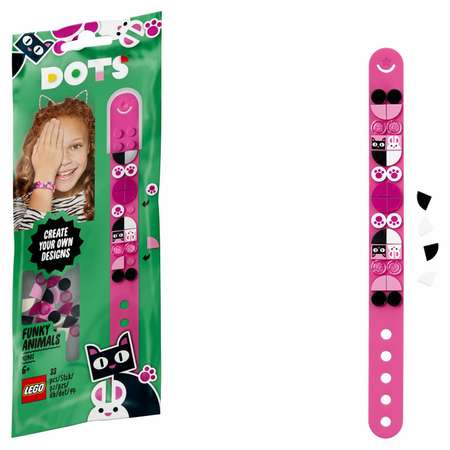 Конструктор LEGO DOTS Браслет Забавные животные блочный