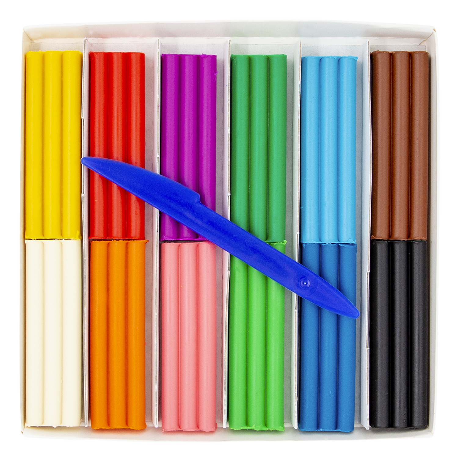 Пластилин Луч восковой 12 цв. - фото 2