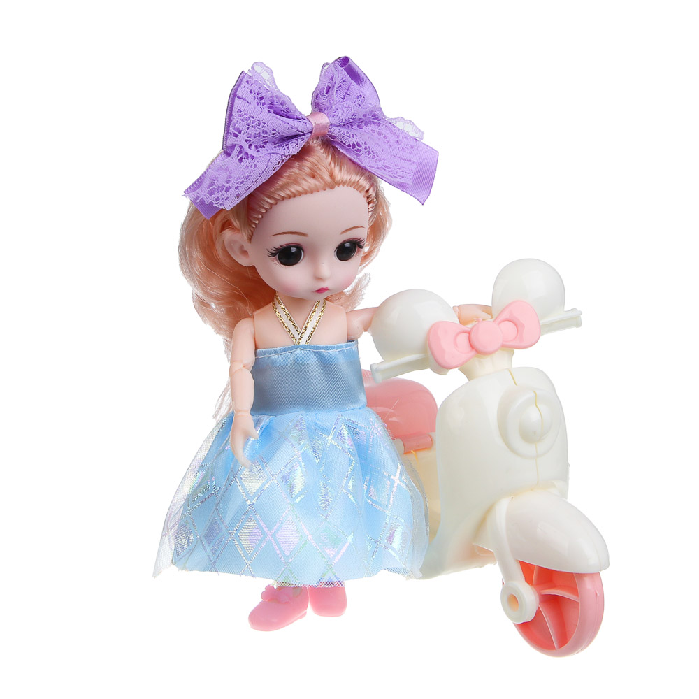 Кукла мини Игроленд с аксессуарами и питомцами высота 15 см 436-157 - фото 9