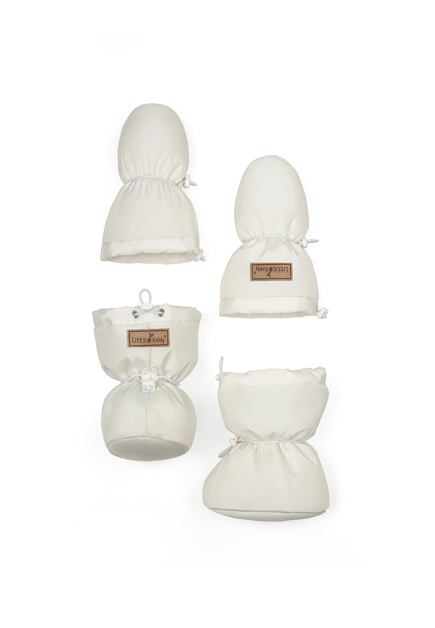 Пинетки LittleKiddy komplekt_demiмолочный - фото 1