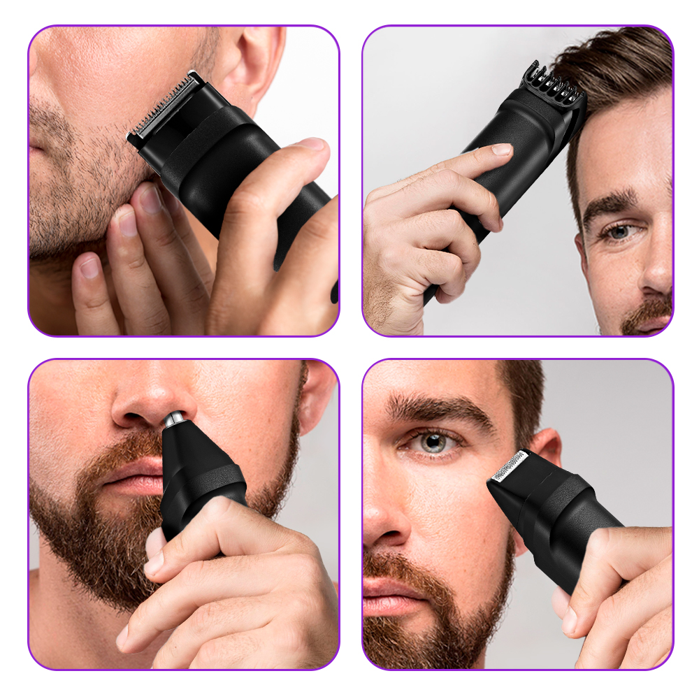 Триммер "4 в 1" КТ-3140-1 черно-желтый - фото 9