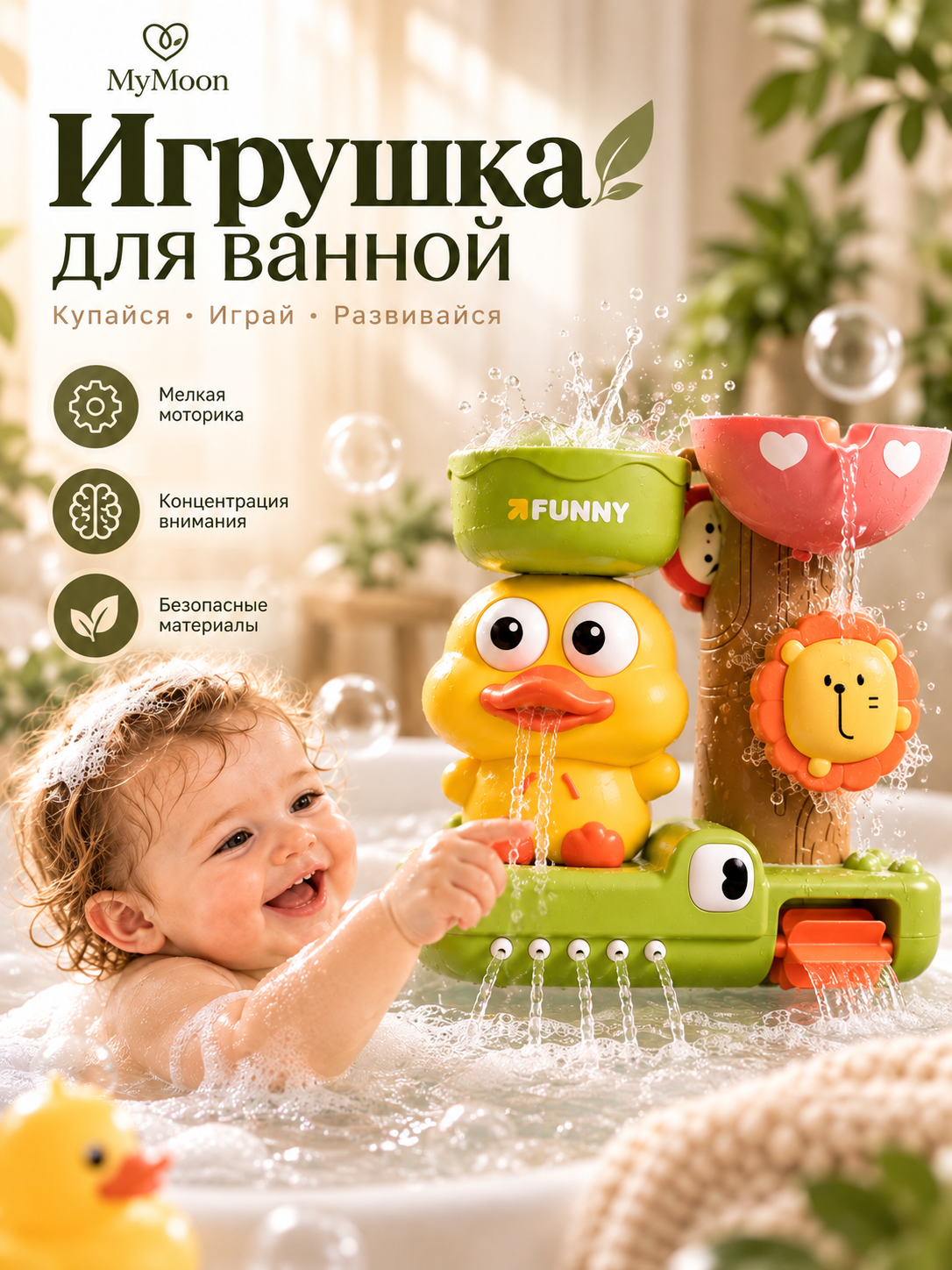 Игрушка MyMoon для ванной на присосках - фото 4