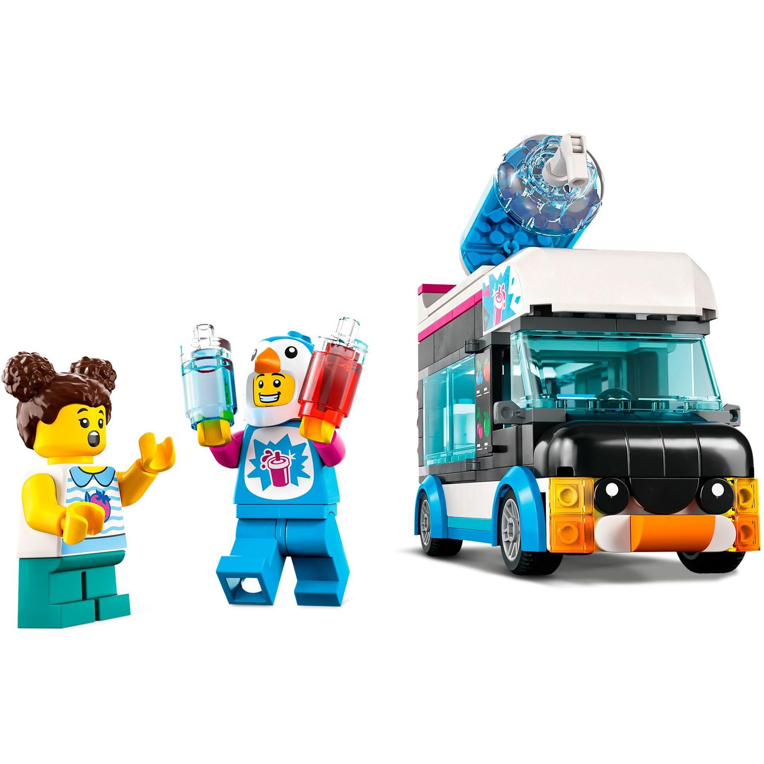 Конструктор LEGO City Фургон для шейков Пингвин блочный - фото 4