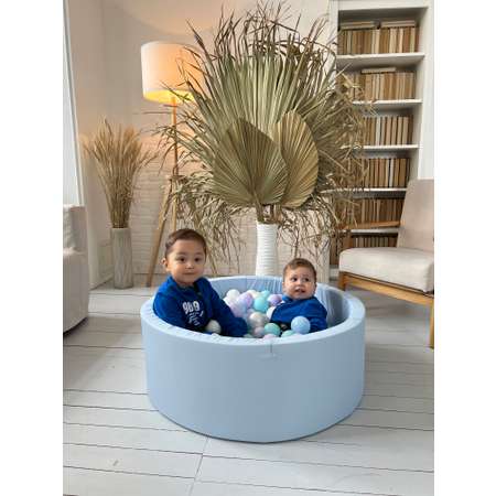 Сухой бассейн Boobo.kids 85х30 см 150 шаров голубой
