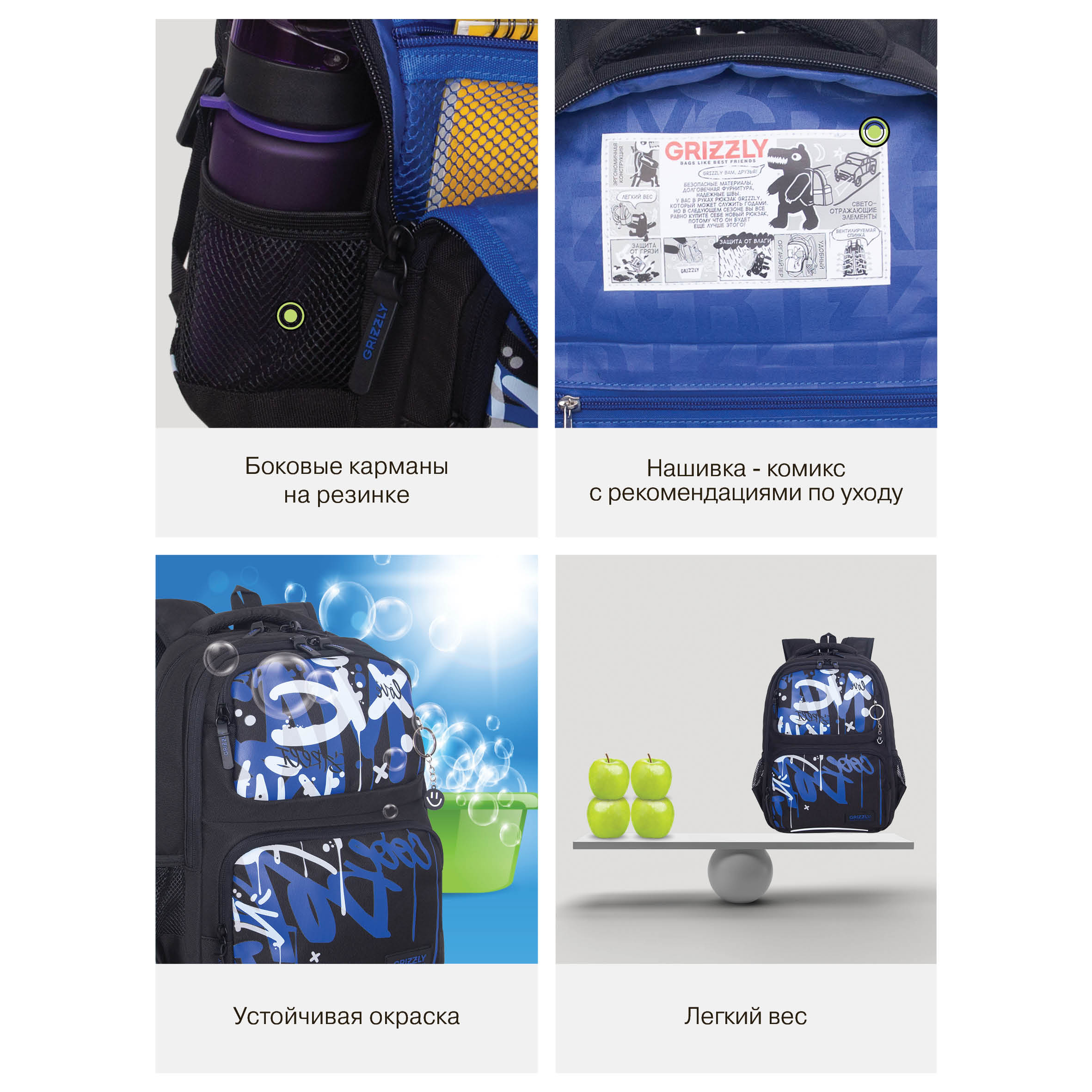 Рюкзак Grizzly для мальчика - фото 14