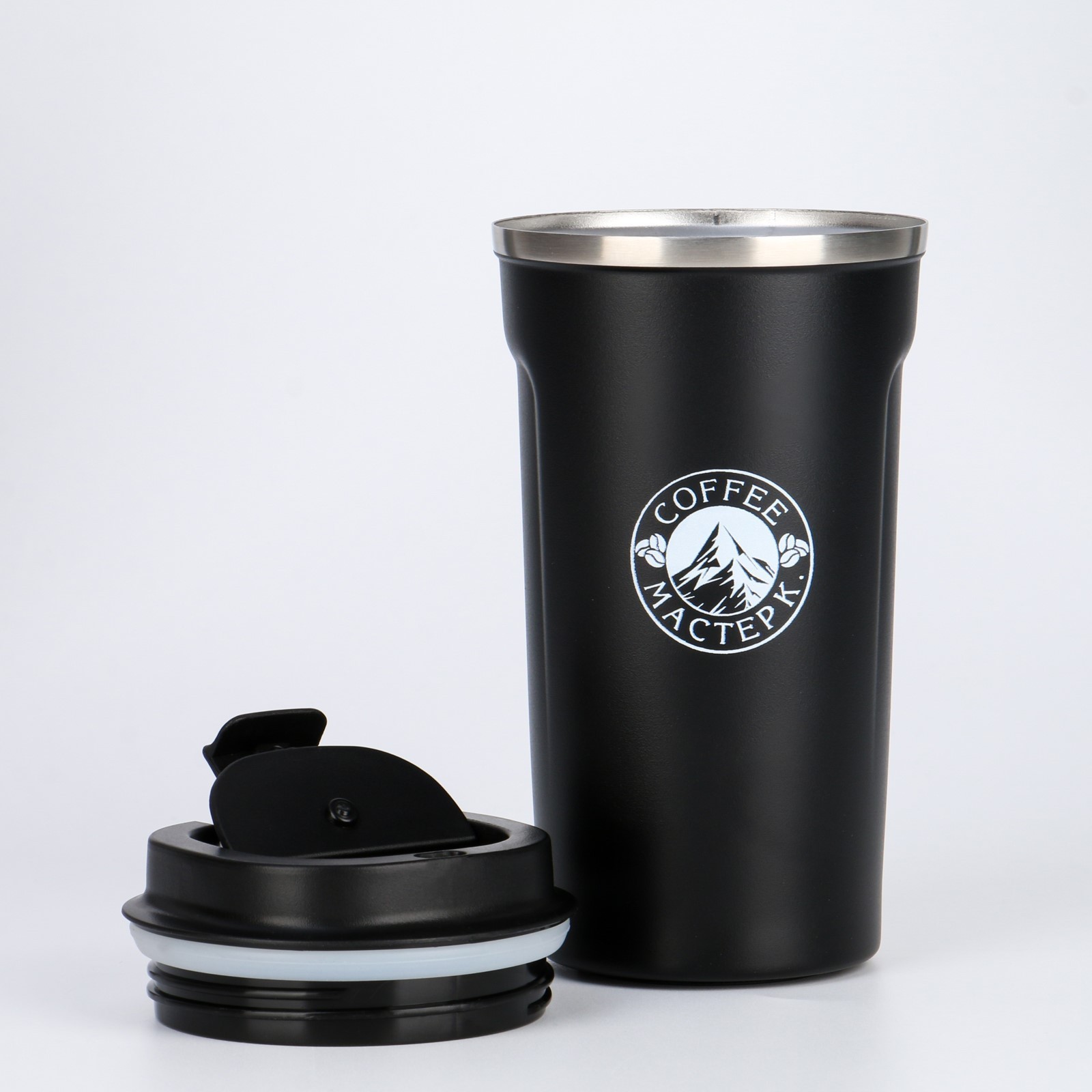 Термокружка Sima-Land 500 мл, Original "Coffee", сохраняет тепло 10 ч, чёрная - фото 2