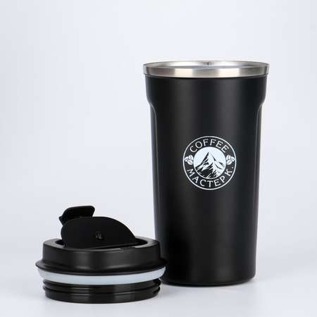 Термокружка Sima-Land 500 мл, Original \"Coffee\", сохраняет тепло 10 ч, чёрная