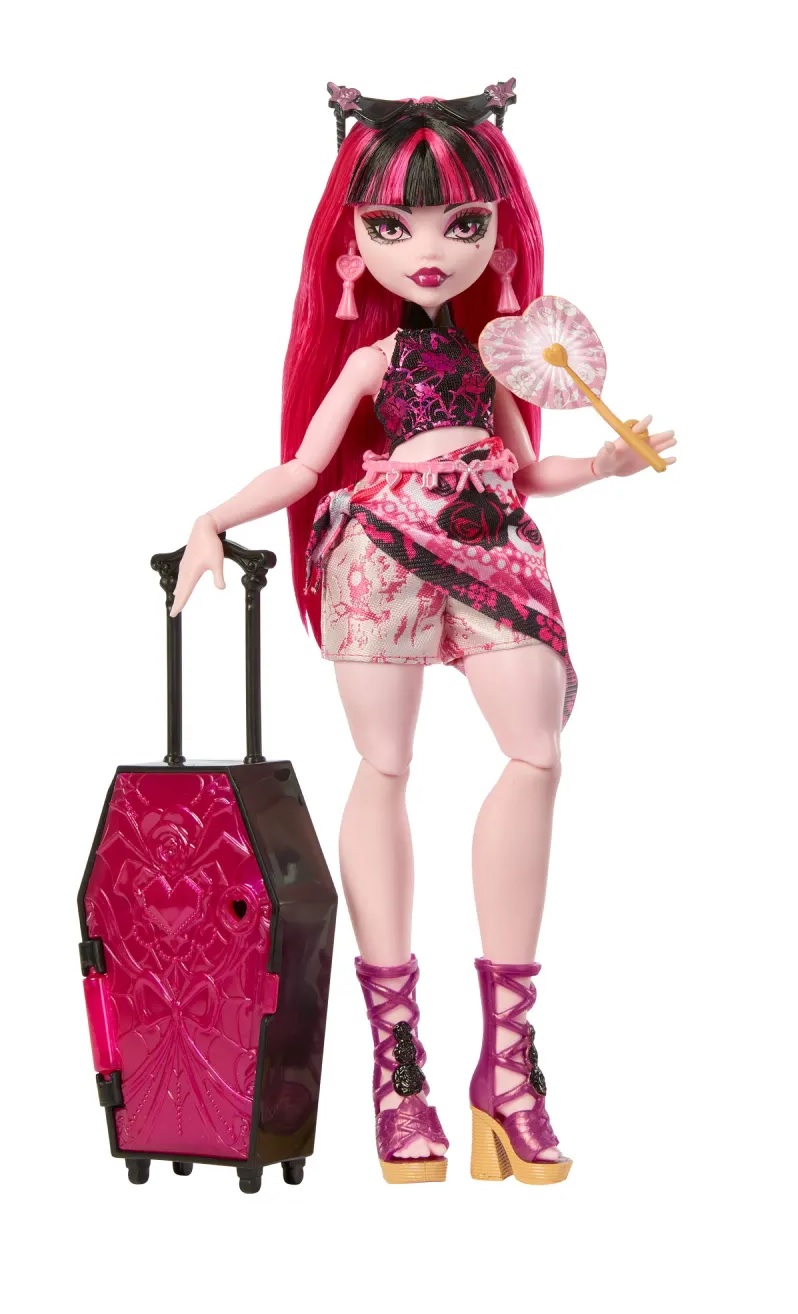 Кукла модельная Mattel Monster High Дракулаура с чемоданом высота 28 см JDR50 - фото 6