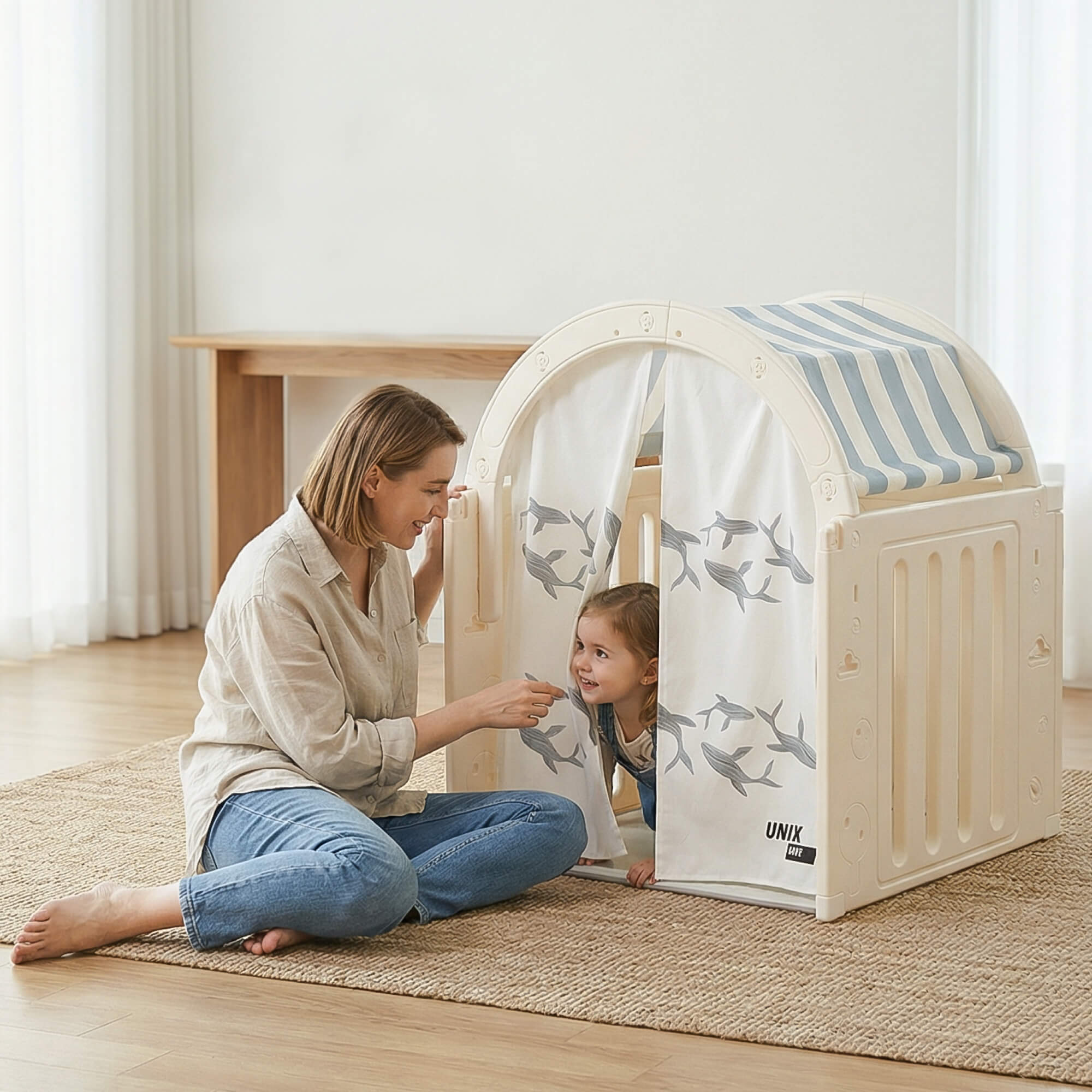 Домик UNIX Kids Ocean Grey для игр и отдыха - фото 16