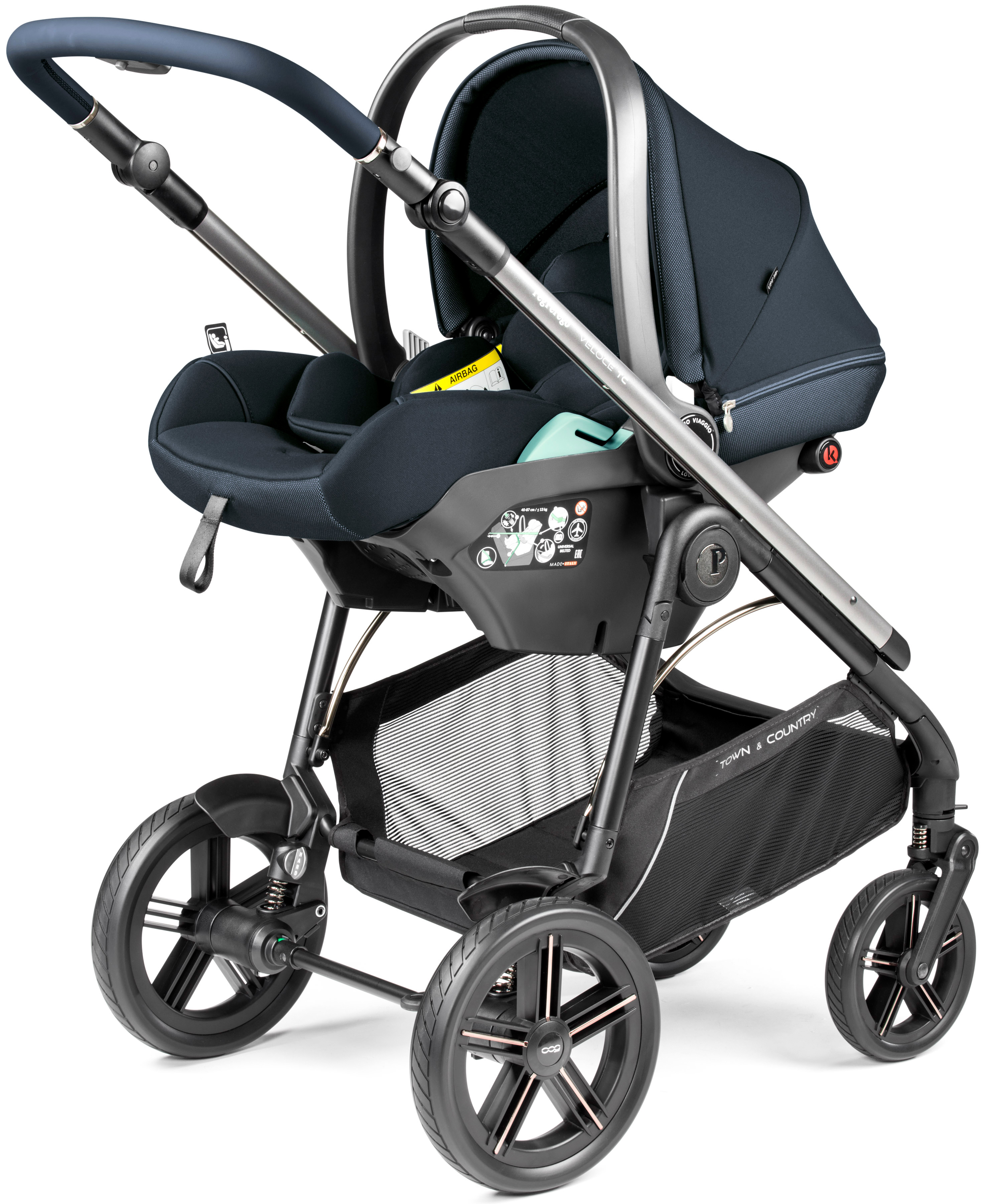 Автокресло Peg-Perego Lounge 0 (0 -13 кг) синий - фото 10