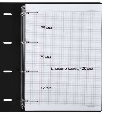 Тетрадь со сменным блоком Brauberg клетка 120 лист.