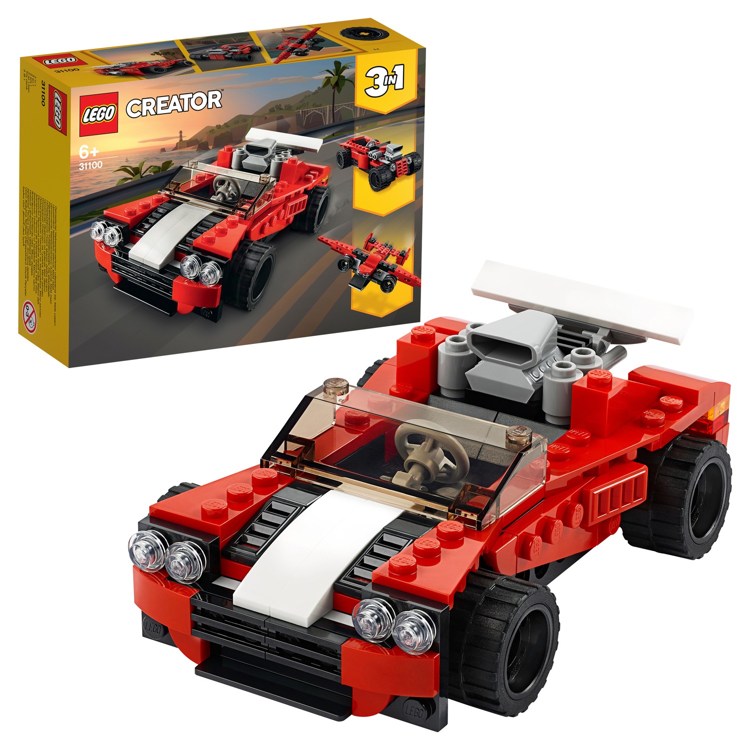 Конструктор LEGO Creator Спортивный автомобиль блочный - фото 1